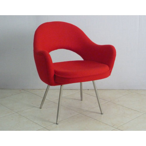 Silla de brazo ejecutivo de Saarinen silla de comedor de tela moderna