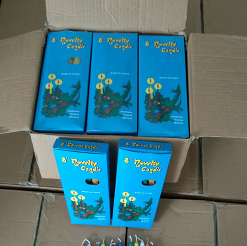 8 -цалевая каляровая спіральная свечка да Саудаўскай Аравіі