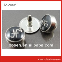 Epoxy domed flat custom jeans rivet painted black color with enamel cover, wholesale china manufacturer jeans rivet