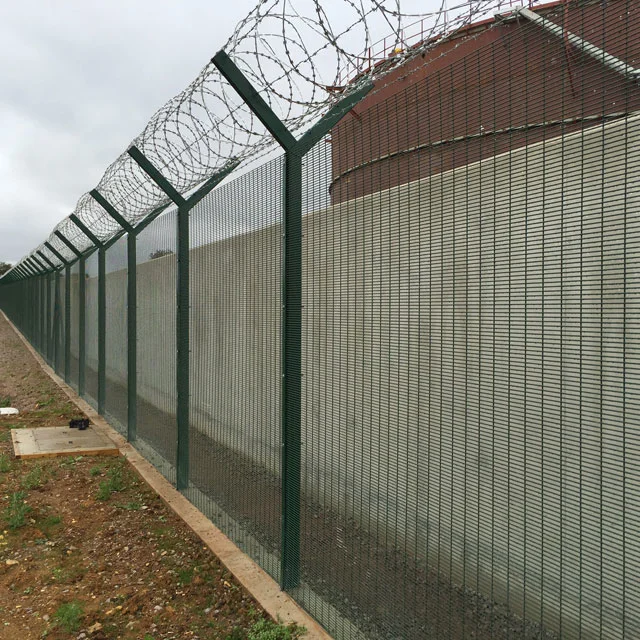 Powder Coated Prison Mesh Anti Climb Grille Fence High Security Fence.