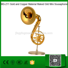 MG-211 Gold and Copper Material Maked Gild Mini Sousaphone