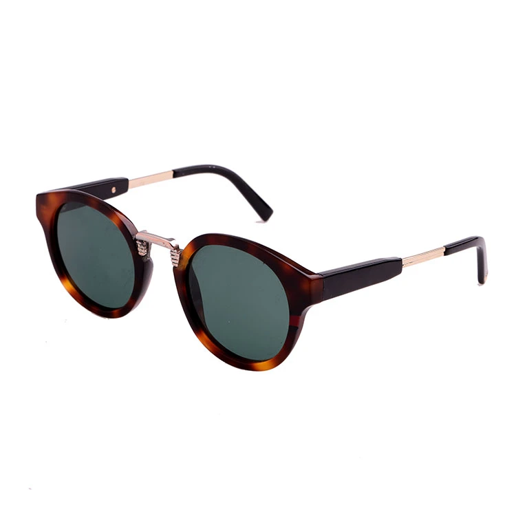 2019 Fashionable Round Shape Sunglasses with Metal Bridge