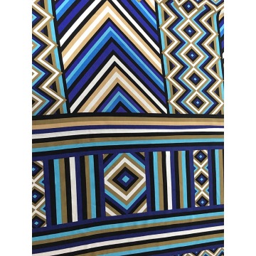 Geometric Design Rayon Challis 32S Printing Fabric