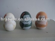 small bronze hand carved living stone animals