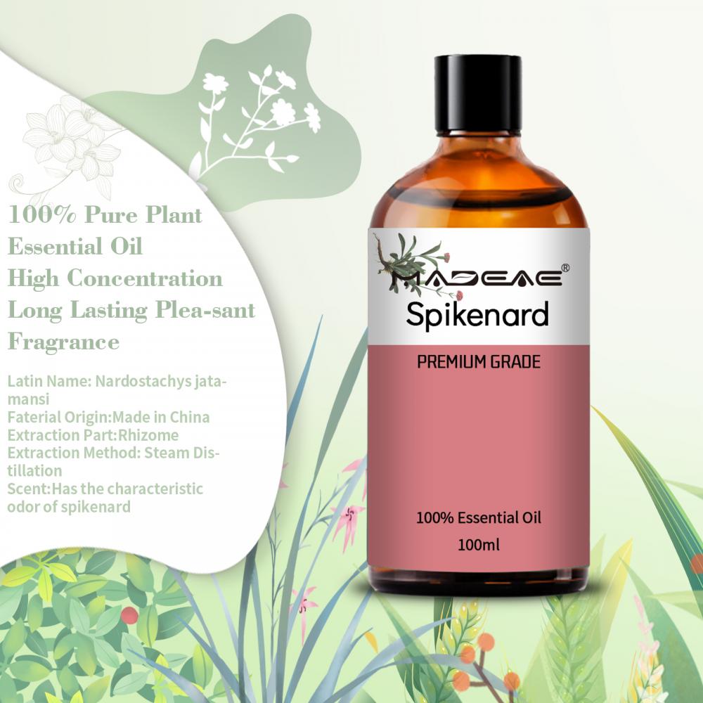 Aceite esencial de spikenard de vapor 100% puro y natural para la atención médica