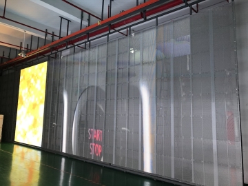 Cost saving energy saving transparent led screen