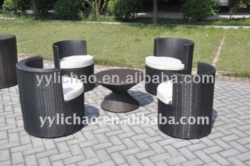special design rattan wicker furniture coffee sets