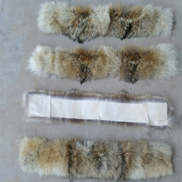 Custom real natural coyote fur trim coyote fur collar