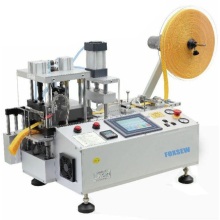 Automatic Webbing Cutting Machine with Hole Punching and Stacker