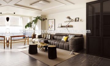 High quality top grain cow leather sofa on sale S1049