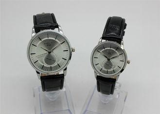Alloy leather strap Couple Wrist Watches analog quartz watc