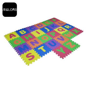 Tapis de puzzle à jouer à l&#39;alphabet coloré en mousse EVA non toxique