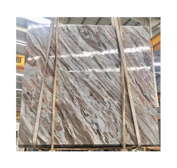 Terra Bianca Quartzite Slabs: Fantasy Brown Marble with Warm Brown Base