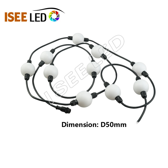 LED dekoravimas RGB DMX sfera