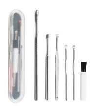 Metal Ear Pick Ear Curette Wax Removal Kit