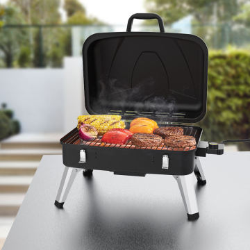 KEYO Portable Removable Stand Grills Indoor & Outdoor Commercial Tabletop Folding Electric Grill