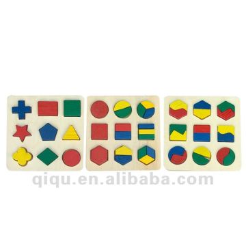 Wooden Educational Geometric Shapes Puzzle Board Toys