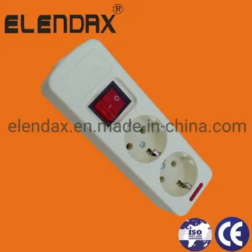2-Way Extension Socket with Switch & Earth E5002ES