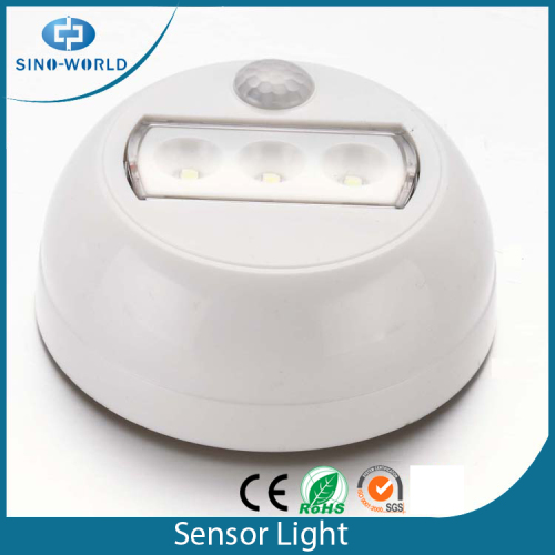 Battery operated rotating LED motion sensor light