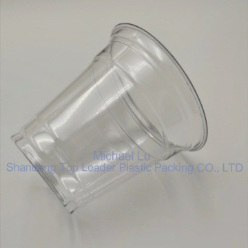 clear sustainable 10oz PET cup for cold drink