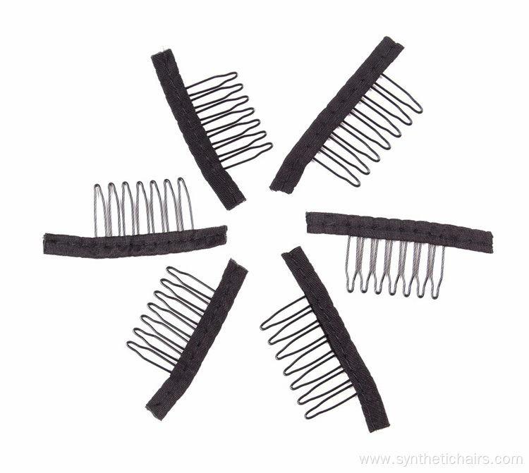 7 Teeth Stainless Steel Wig Combs For Wig