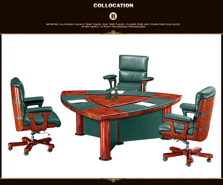 rolls 6833C Modern popular durable wooden small office conference table set