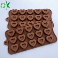 Moldes de chocolate de silicona con forma de corazón personalizados