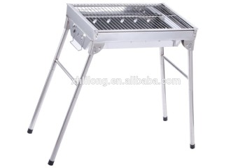 Factory low price cook tools foldable legs stainless steel mini bbq grill