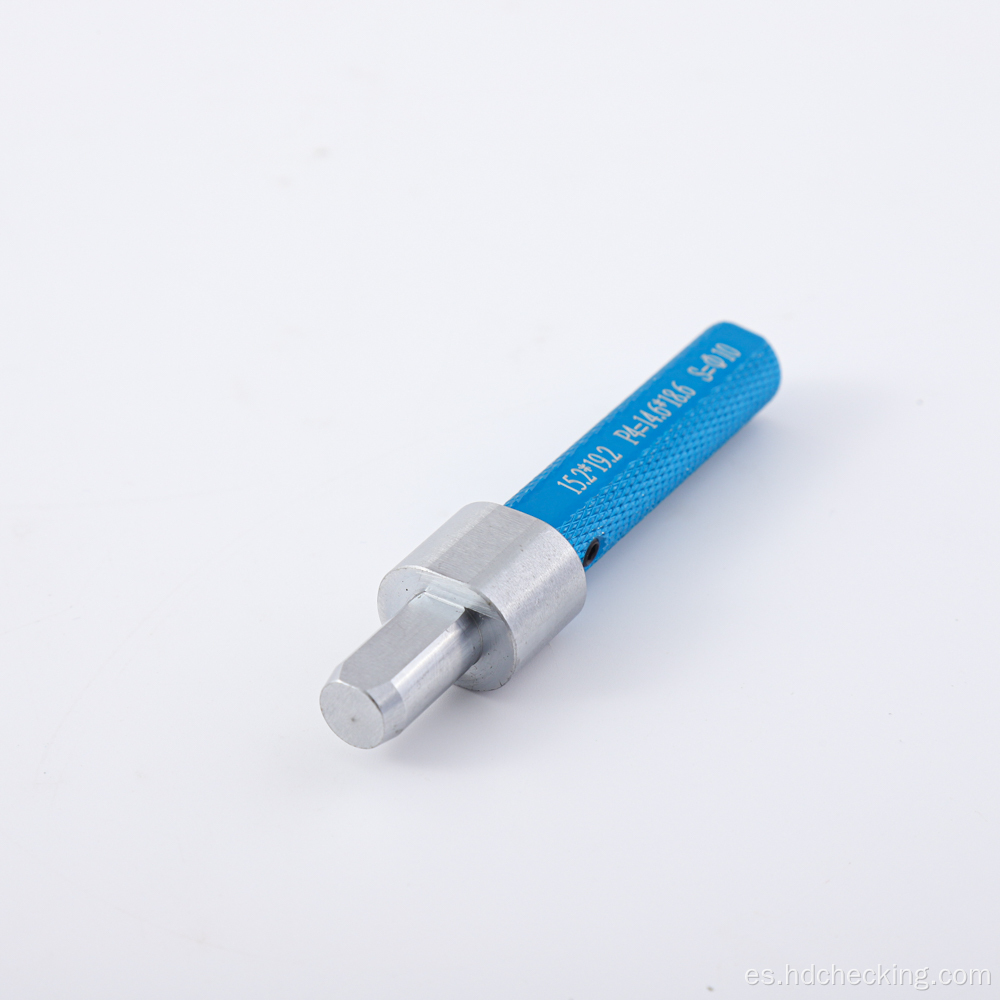 Pin de control elíptico para verificación de accesorios