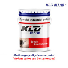 Medium gray alkyd enamel paint
