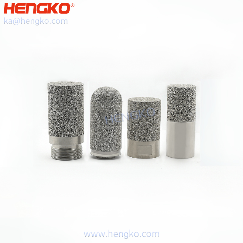 Porous sintered stainless steel material pressure sensor housing for protect the SHT sensor