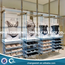 metal glass cloth and lingerie display rack