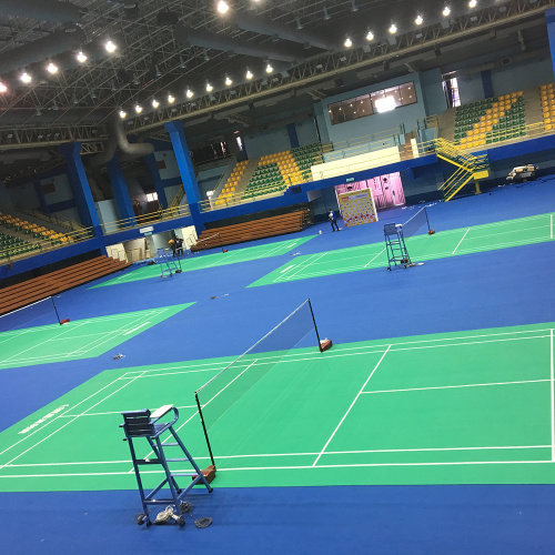 BWF certificated PVC badminton floor