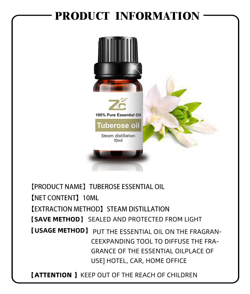 100% pure organic tuberose essential oil for perfume
