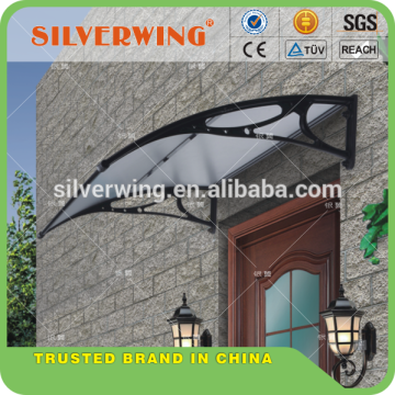 800/1000 Plastic arm polycarbonate canopy with Mid Fixing Bar save packing space door canopy