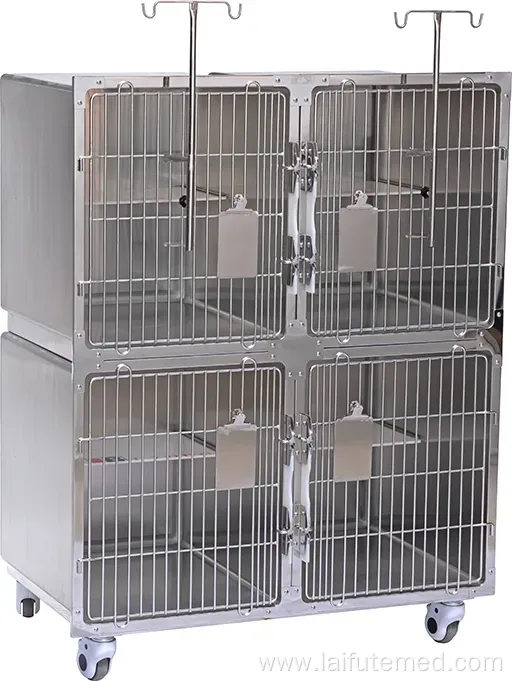 Stainless Steel ICU Oxygen Dog Cage for Veterinary Use