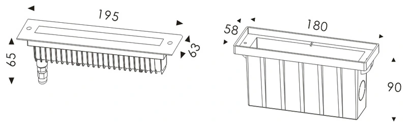 3W~9W IP67 Stainless Steel LED Underground Deck Light