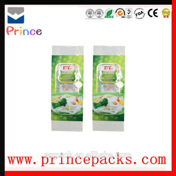 Customized printed pet resealed food bag packaging design