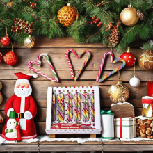 Custom OEM Halal Certified Candy Canes for Party Decorations