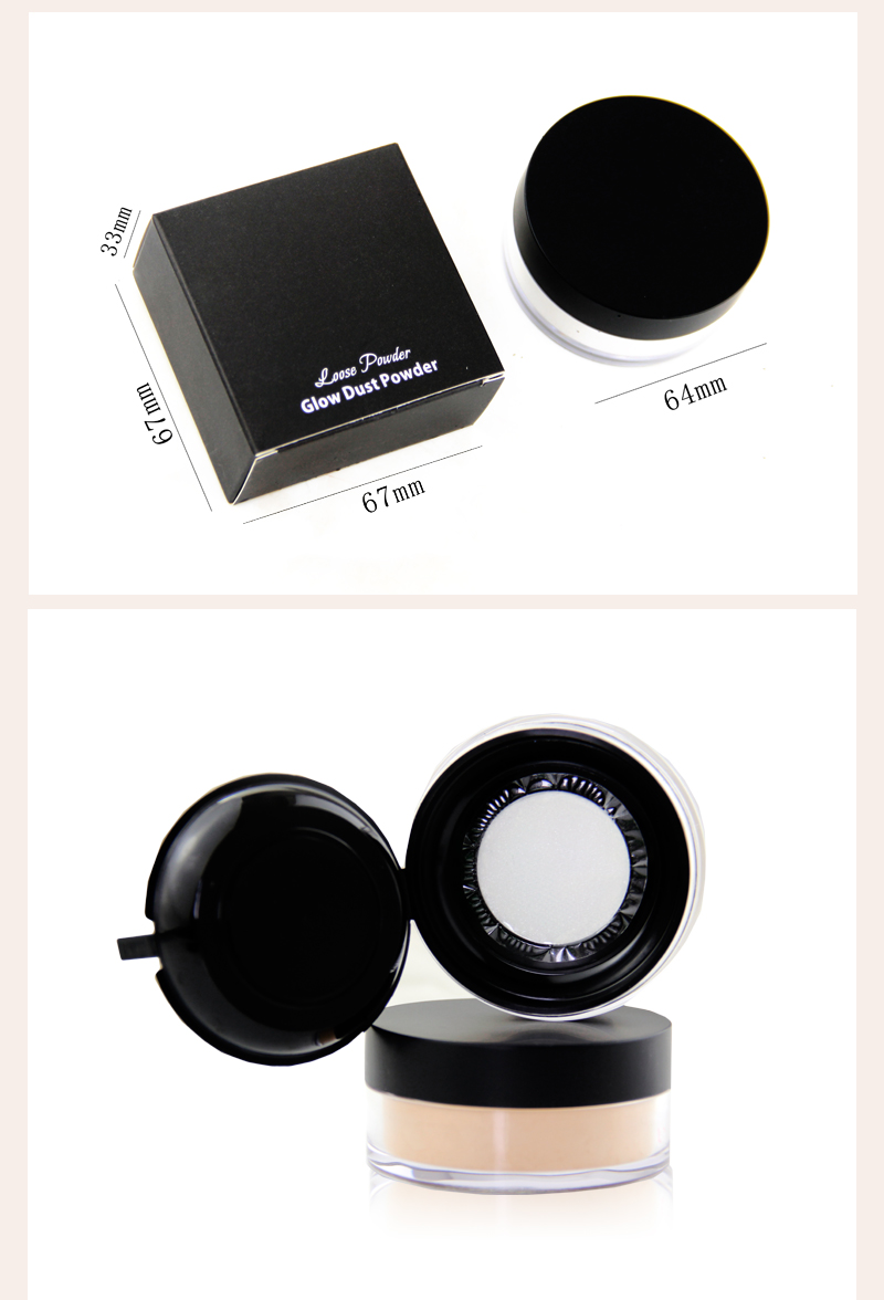 9 Colors Loose Powder The makeup containment light Glow Dust Powder Extend makeup effect Long lasting powder