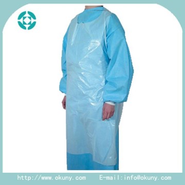 Disposable hospital apron, surgical apron