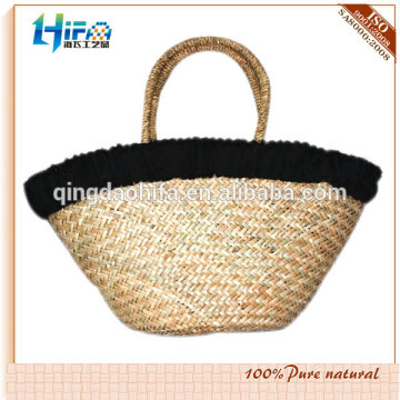 HIFA Sea Grass Straw Beach Bag Natural Straw Handbag