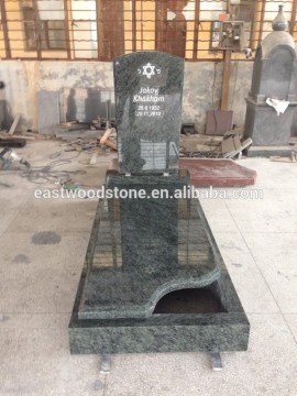 green granite headstone
