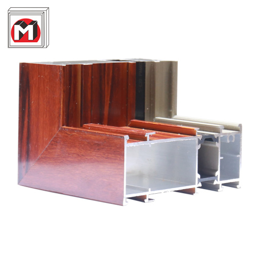 Aluminum profile Wood Color Large Glass Windows