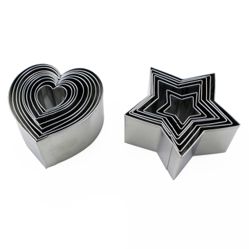 Stainless Steel Heart Star shaped Cookie Cutter