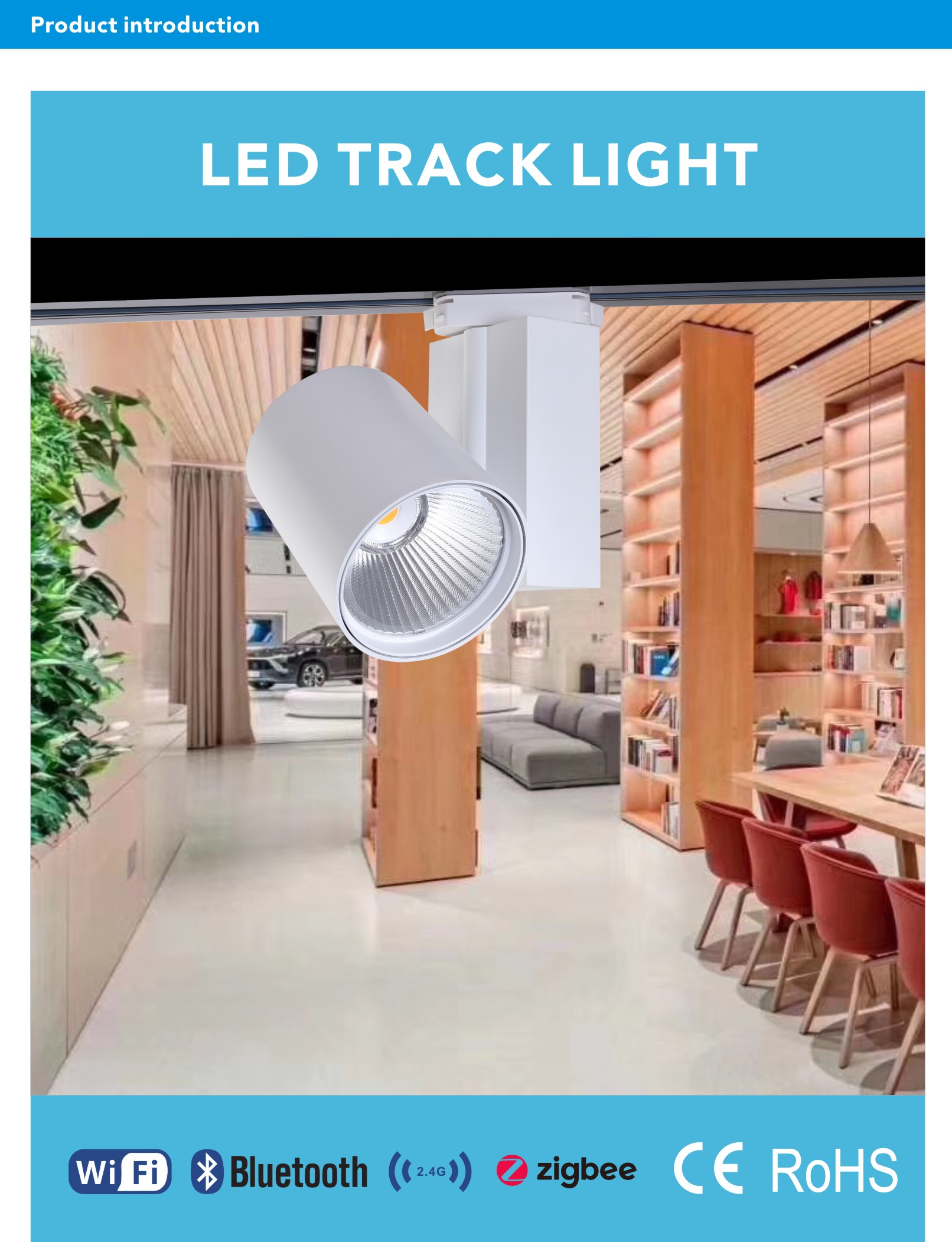 White Supermarket Track Spotlights