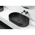 Meiao oval black pvd bathroom countertop basin