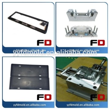 2014 Custom Injection Plastic Car Licence Plate MouldBest quality injection rear license plate frame mould manufacture