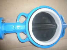 Disc Coated PTFE Wafer Butterfly Valve