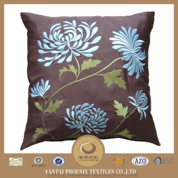 Embroidery bed feather pillow cushion